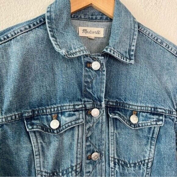 Madewell The Oversized Jean Jacket in Capstone Wash size extra extra small - Picture 3 of 11